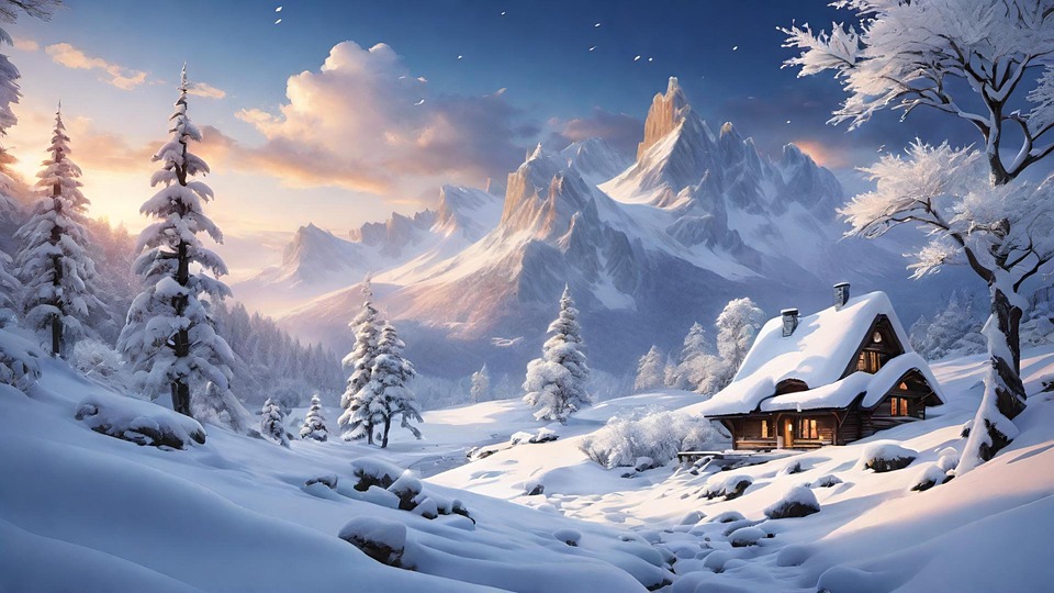 Vikendica zimska idila